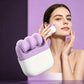 Woman using Zyra CryoGlow ice roller on her cheek