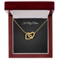 To My Mom Interlocking Hearts necklace gift — additional view