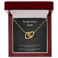 "Every Road Ends at You" — Interlocking Hearts Couples Necklace