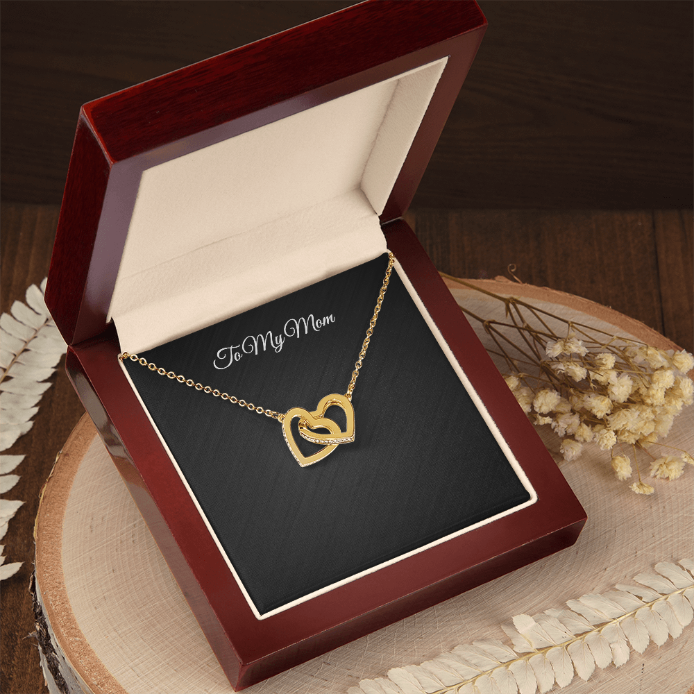 To My Mom necklace with message card — gift box view