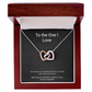 "Every Road Ends at You" — Interlocking Hearts Couples Necklace